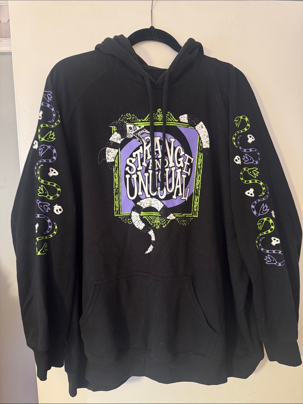 Ladies Black "Strange & Unusual" Graphic Hoodie - Torrid- Size 3